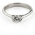 Solitaire diamond and platinum ring size L