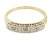9ct gold Diamond half eternity Ring size L½