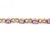 9ct gold Amethyst / Diamond stone set Bracelet