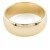 9ct gold 4.4g 6mm D-shape Wedding Ring size M