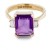 9ct gold Amethyst Ring size P