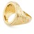 9ct gold Sovereign mount Ring size S