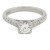 18ct white gold Diamond 80pt solitaire Ring size K½