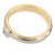 18ct gold 2 tone Diamond Solitaire Ring size N