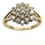 18ct gold Diamond 36pt Cluster Ring size L