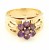9ct gold Amethyst Cluster Ring size K½