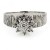 18ct white gold Diamond Cluster Ring size M
