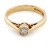 9ct gold Cymru Gold diamond solitaire Ring size J½
