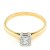 18ct gold Diamond 44pt solitaire Ring size L