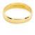 18ct gold 3.5mm D-shape Wedding Ring size M