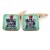 9ct gold Flintshire Coat of Arms Cuff-links