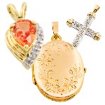 Gold pendants