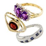 Stone set rings