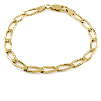9ct Gold 23cm Solid Curb Bracelet | Angus & Coote