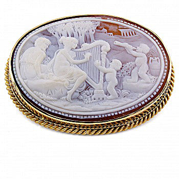 9ct gold Cameo Brooch