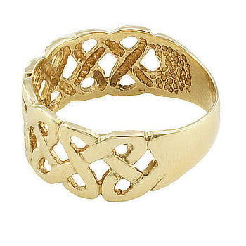 9ct gold Celtic Knot Celtic Ring size L