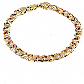 Love GOLD 9ct Yellow Gold 1/2 oz Solid Diamond Cut??Curb Bracelet |  very.co.uk