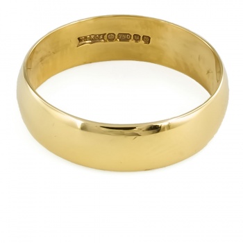 18ct gold 5.3g Wedding Ring size U