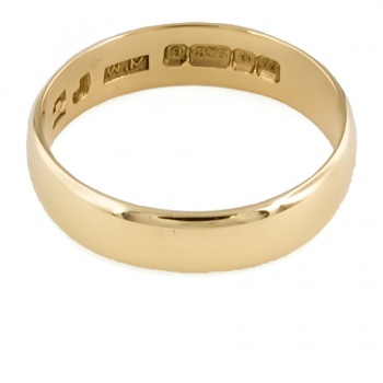 9ct gold 2.5g Vintage Wedding Ring size N