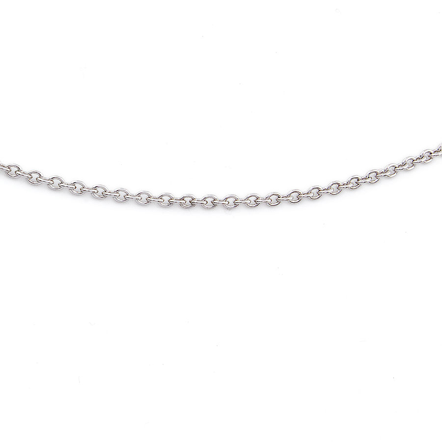 New 9ct white gold 16 inch belcher Chain