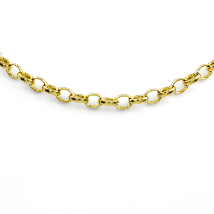 Yellow Gold Belcher Chain 18ct Solid Gold Chain Second Hand 18ct