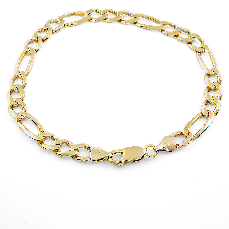 9ct Yellow Gold Bracelet with Diamonds 0,007 ct - fineness 9 K - Ref No  110.239 / Apart