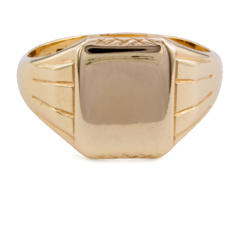 Second Hand 9ct Gold Signet Ring Size S
