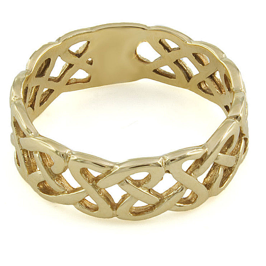 9ct gold 2.6g Celtic Ring size N