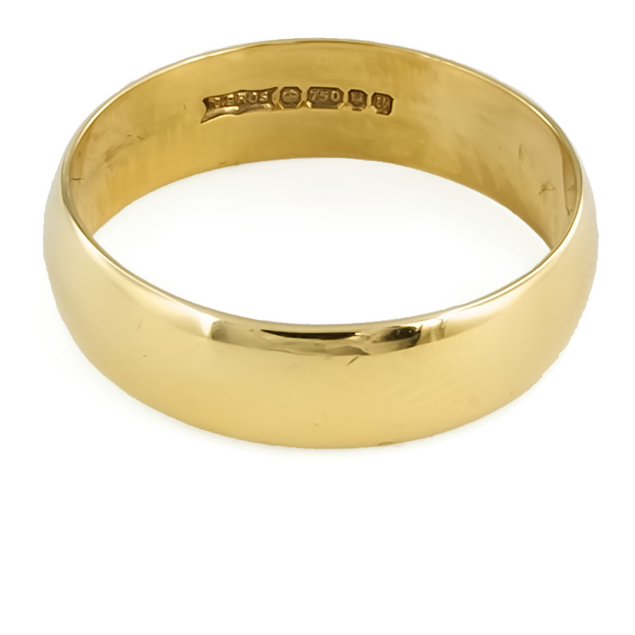 18ct gold 5.3g Wedding Ring size U