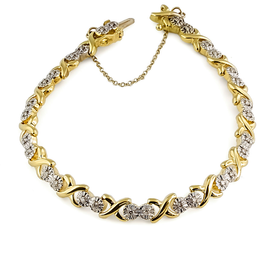 9ct gold Diamond Bracelet