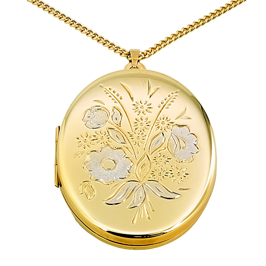 Second Hand 9ct Gold 18 inch Locket with Chain