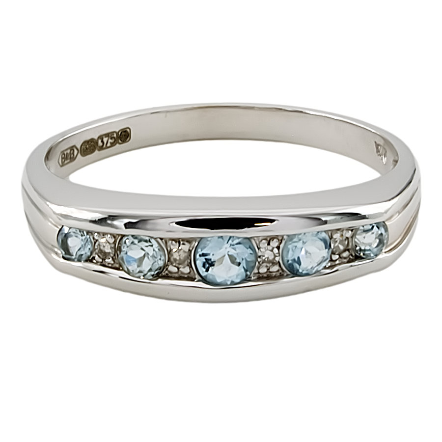 wedding band aquamarine eternity ring uk