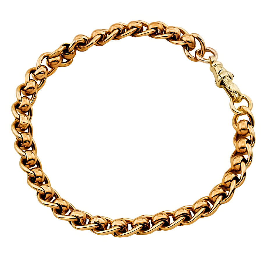 Second Hand 9ct Gold inch Curb Bracelet