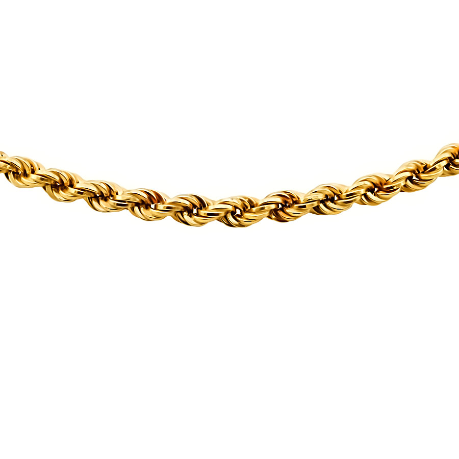 Second hand 9ct Gold (Hollow) 22 inch Rope Chain