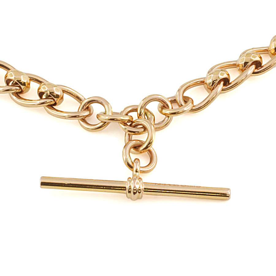 Antique Edwardian 9ct Rose Gold Albert Chain Necklace – Laurelle Antique  Jewellery