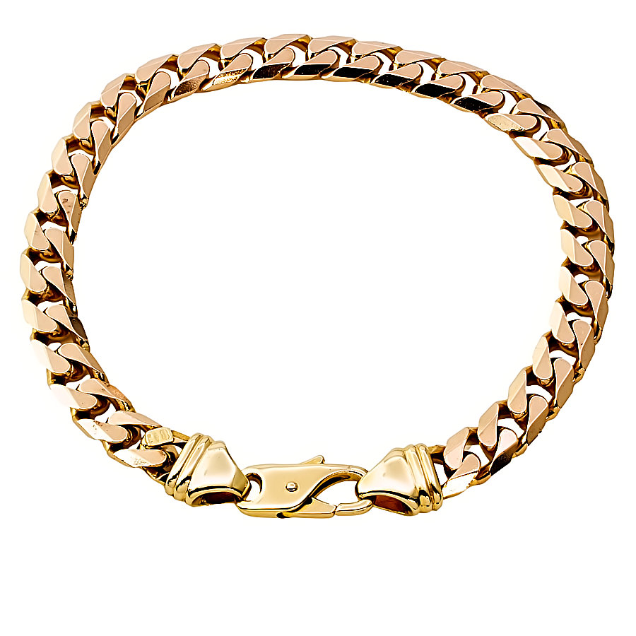Second Hand 9ct Gold 28g inch Curb Bracelet