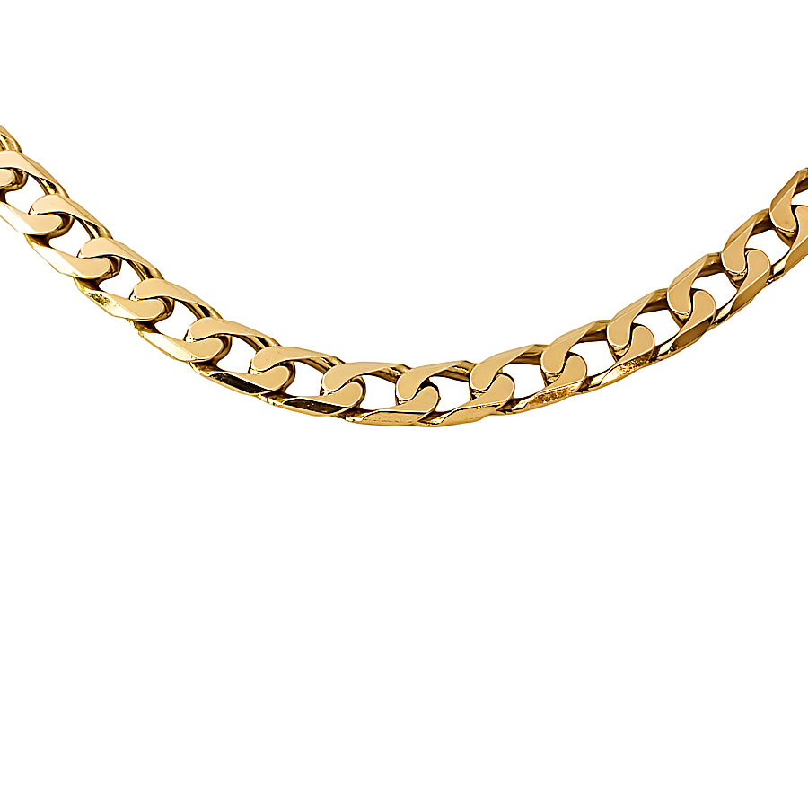 Curb Chain 20 Inch Gold Necklace 9ct Yellow Gold 20 Solid Curb