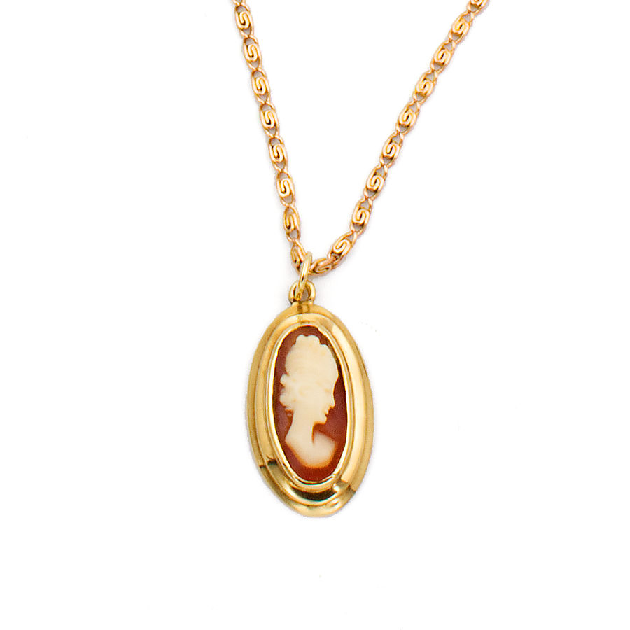 GOLD CAMEO NECKLACE